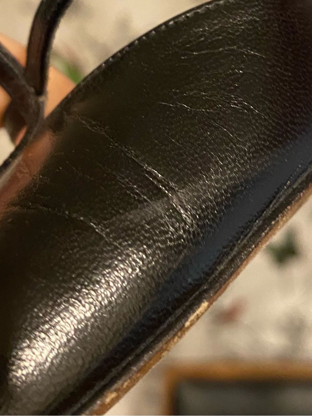 Vintage ‘90s/Y2K Jimmy Choo Black Leather Cutout Slingback Heels - Picture 16 of 16